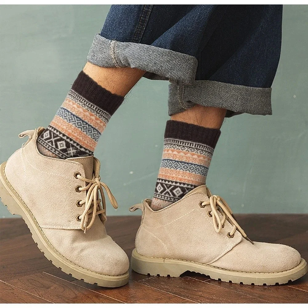Paquete De 6 Pares De Calcetines unisex De Lana Merino Para Invierno Talla Única